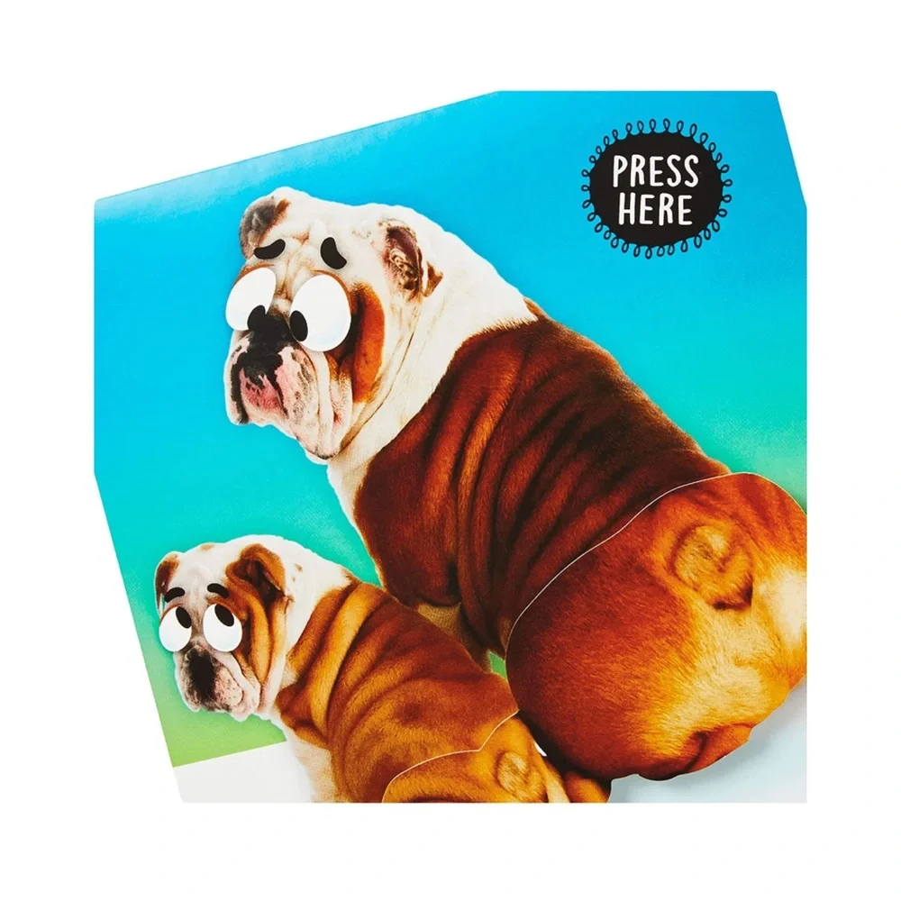 Hallmark Funny Fathers Day Card for Dad with Sound & Motion (Farting Bulldogs)